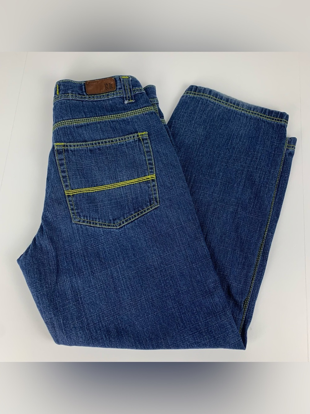 Vintage Y2K Rich Kids Brand Jeans Baggy Skater Blue Denim Pants Mens Size 36